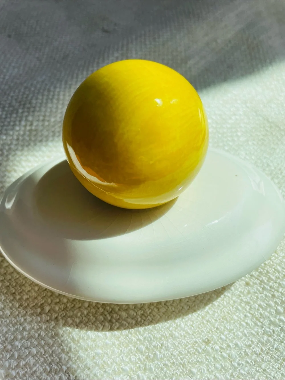 Vintage ceramic lemon